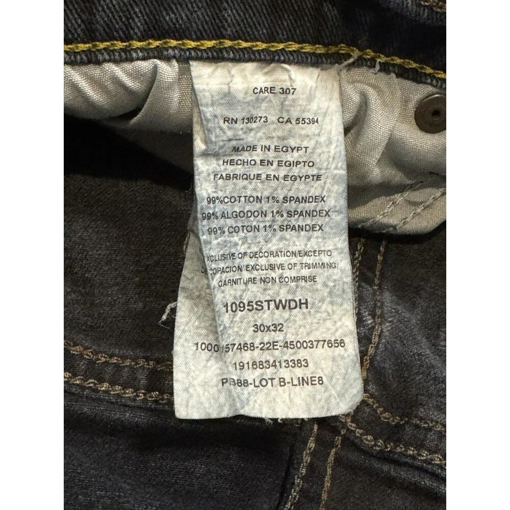 Wrangler Men’s Straight Fit With Stretch Dark Denim Jeans 30x32 Western Workwear